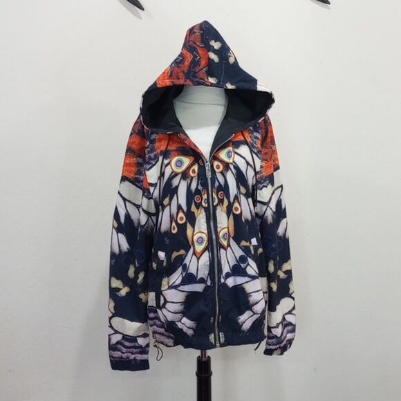 Givenchy Multicolor Print Hooded Zip Front Jacket - XXL - Picture 7 of 13